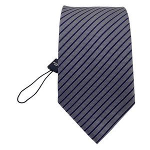 BUCALO Gray Striped Silk Tie Hand Made In ITALY 59"-3" NWT